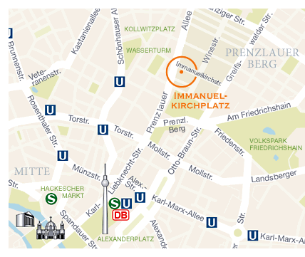 Lageplan Immanuelkirchplatz - Eigentumswohnungen Pohl & Prym