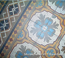 Mosaikfliesen im Treppenhaus - Pohl & Prym - Eigentumswohnungen am Immanuelkirchplatz Berlin